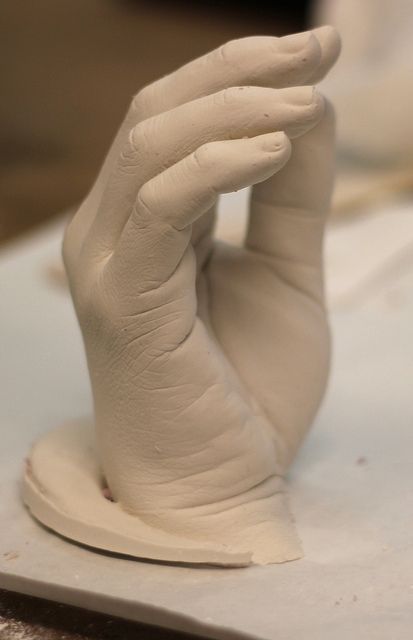 Plaster hand cast by atduskgreg, via Flickr Plaster Hands, 3d Wall Sculpture, Cast Art, Carved Wood Sculpture, Graphic Design Brochure, Room Wall Painting, Dremel Wood Carving, Hand Sculpture, Chainsaw Carving