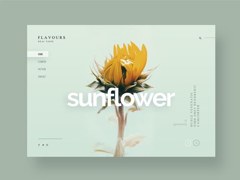 Advice from a Sunflower Flower Catalog, Website Design Trends, Flower Shop Design, Flower Perfume, Banner Design Inspiration, Creative Website Design, Ecommerce Design, Design Seeds, Ui Inspiration