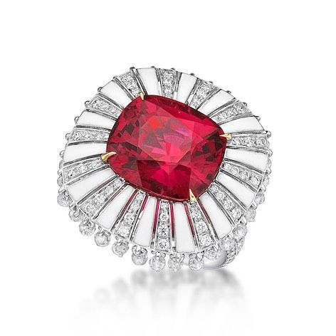 Sarah Ho Jewellery on Instagram: “Full Circle Spinel Ring The spinel originates from Vietnam and has been cut to reveal this beautiful red-pink hue, at 8.41cts it's one of…” Spinel Jewelry, Conch Pearl, Lotus Jewelry, Spinel Ring, Pink Spinel, Imperial Topaz, Fine Ring, Red Jewelry, Topaz Earrings