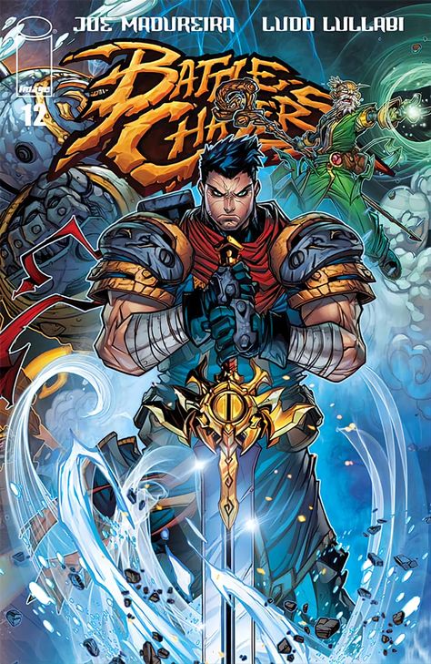 Battle Chasers Ludo Lullabi, Aspen Comics, Battle Chasers, Joe Madureira, Scifi Fantasy Art, Sci Fi Comics, Half Brother, Bd Comics, Vintage Comic Books