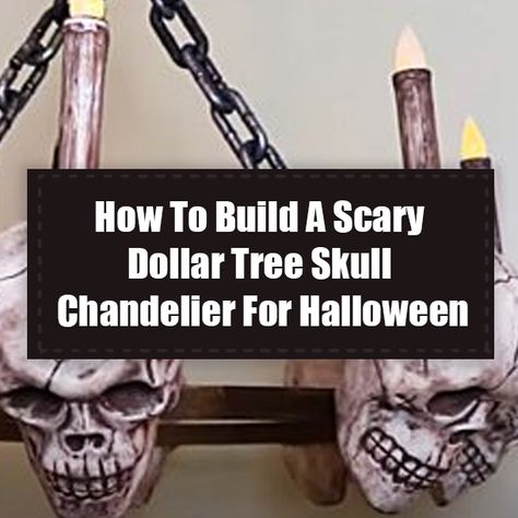 Skull Chandelier, Dollar Tree Halloween Diy, Halloween Chandelier, Halloween Wreath Ideas, Happy Halloween Quotes, Spooky Pictures, Diy Halloween Wreath, Skeleton Head, Halloween Quotes