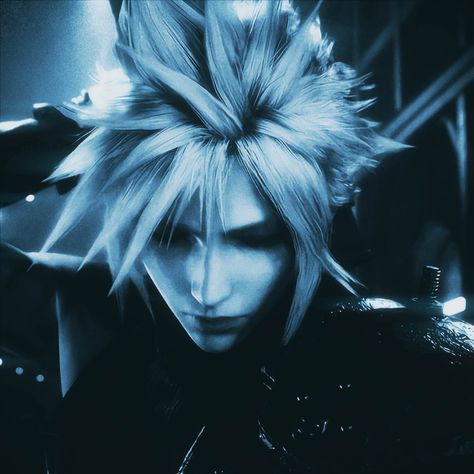 Ff7 Pfp, Cloud Strife Pfp, Final Fantasy Cloud Strife, Final Fantasy Cloud, Final Fantasy Collection, Cloud Icon, Final Fantasy Vii Remake, Final Fantasy Art, Cloud Strife