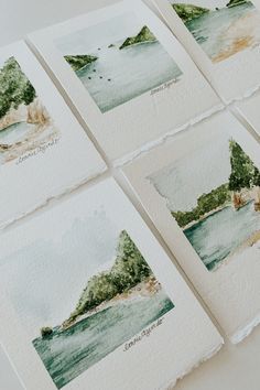 Micron Watercolor Art, Watercolor On Wall, Watercolor Powerlines, Watercolor Mini Landscapes, Miniature Watercolor Painting, Big Watercolor Painting Art Projects, Framed Watercolor Painting, Small Watercolor Landscapes, Watercolor Paintings Water