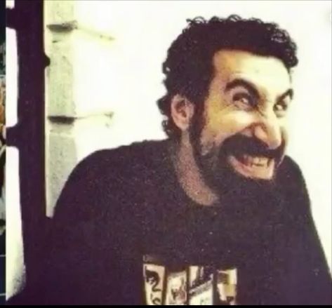 System Of The Down Memes, Silly Serj Tankian, Soad Memes Funny, Soad Daron, Serj Tankian Silly, Serj Tankian Pfp, System Of A Down Funny, System Of A Down Pfp, Serj Tankian Funny