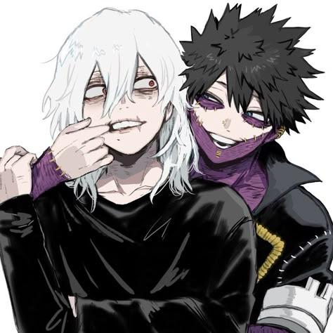 tomura shigaraki and touya todoroki / dabi mha fanart Dark Era, Shigaraki Tomura, Night Biking, Tomura Shigaraki, Anime Villians, Shiga, Plus Ultra, My Hero Academia Episodes, Hero Academia Characters