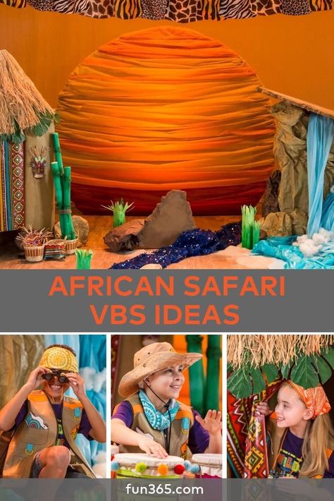 Safari Animal Decorations, African Classroom Theme, Africa Themed Classroom, African Savannah Classroom Decorations, African Safari Theme Party, Safari Theme Backdrop Ideas, Safari Decorations Diy, Roar Vbs Decorations, African Safari Decorations