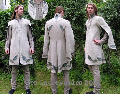 Larp Elf, Medieval Clothing Men, 18th Century Mens Fashion, Hobbit Costume, Elven Clothing, Lotr Costume, Elven Dress, Mountain Outfit, Elf Clothes