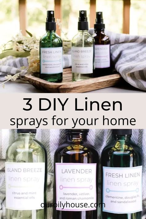 Sheet Spray Essential Oils, Bed Linen Spray Essential Oils, Essential Oil Deodorizer Spray, How To Make Linen Spray, Diy Linen Spray Essential Oils, Diy Bathroom Spray Essential Oils, Fabric Spray Diy, Clean Linen Essential Oil Blend, Pillow Spray Essential Oils Diy