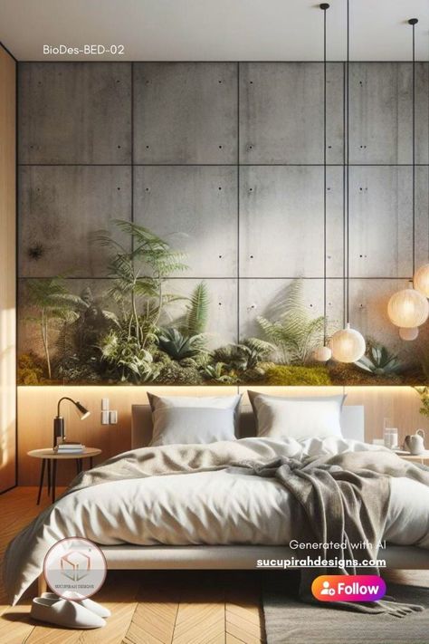 Peaceful Bedrooms with Biophilic Design: Embrace Nature Indoors 🌿 Biophilic Design Bedroom, Biophilic Bedroom, Natural Wood Home Decor, Natural Wood Home, Rattan Lighting, Stylish Bedroom Ideas, Bamboo Wall Art, Rattan Decor, Wood Vases