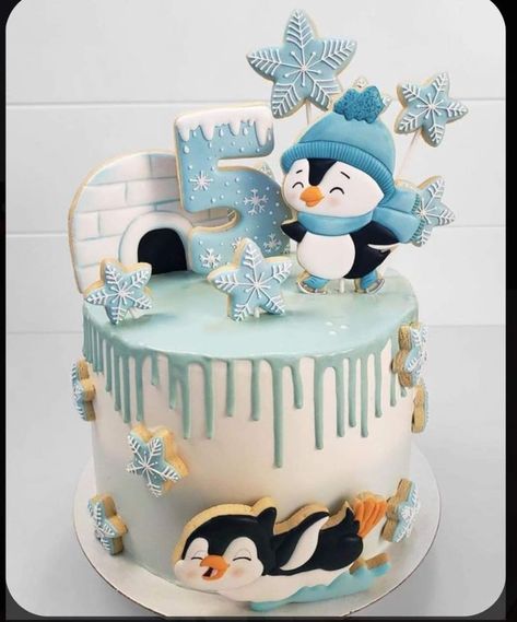 You will get new pictures in our store. Everyone will follow to get more attractive penguin picture.Stay with us Baby Mickey Mouse Cake, Rodjendanske Torte, Penguin Cake, Winter Onederland Birthday Party, Penguin Cakes, Penguin Birthday, Onederland Birthday Party, Christmas Cake Designs, 4th Birthday Cakes