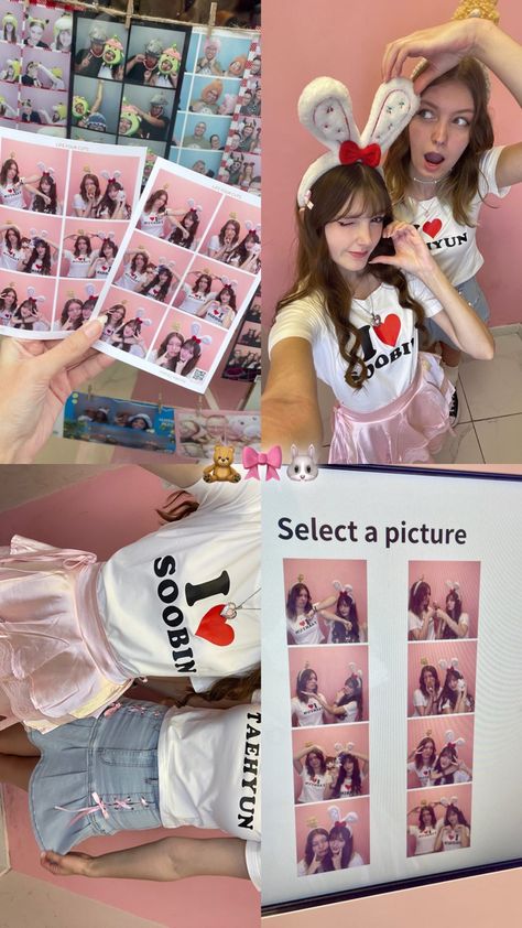 pls dont repost without creds <3 ! Photo Booth Instagram Story, Kpop Photo Booth, Pink Friends Aesthetic, Instagram Story Ideas Videos, Txt Concert, Cute Friend Poses, Hangout Ideas, Aesthetic Drawings, Friends Instagram