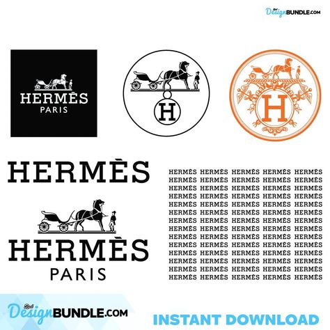 Hermes Logo Design, Hermes Logo, Fondant Figurines, Famous Logos, Digital Illustrations, Svg Cricut, Dxf Files, Graphic Designers, Design Space