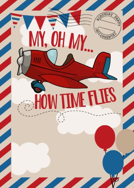 Time Flies Invitation, Aeroplane Birthday Party Ideas, Plane Birthday Theme, Pilot Birthday Party Ideas, Aeroplane Theme Birthday Party, Pilot Theme Birthday Party, Plane Theme Birthday Party, Airplane 2nd Birthday, Happy Birthday Airplane