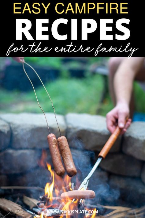 10 Easy Campfire Recipes for the Entire Family! - Here are 10 easy campfire cooking recipes to try this summer! Camping meal ideas Easy Campfire Recipes, Campfire Cooking Recipes, Easy Campfire Meals, Fall Recipes Appetizers, Campfire Dinners, Dairy Free Breakfast Recipes, Campfire Recipes, Diy Easy Recipes, Easy Dinner Recipes Crockpot