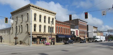 Downtown Crawfordsville, Indiana | The Crawfordsville Commer… | Flickr Crawfordsville Indiana, Montgomery County, Historic District, Historic Places, North West, The National, Indiana, Street View, History