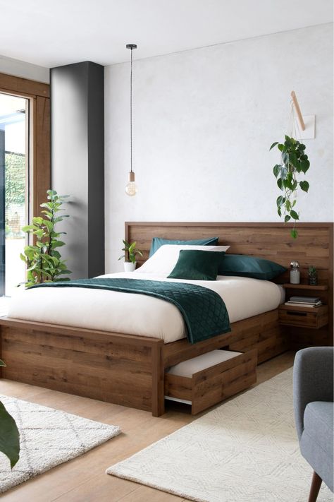 Storage Queen Bed Frame, Minimalist Bed Frame With Storage, King Storage Bed Frame, Paddington Bedroom, King Bed With Storage, Bed With Storage Underneath, Bedroom Redecorating, Bed With Drawers Underneath, Wooden Bed With Storage