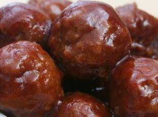 Drunken Meatballs Ingredients: 1 pkg frozen meatballs (meatballs vary) 1 12 oz jar Heinz Chili Sauce 1 cup brown sugar, firmly packed 1 12 oz. can of beer Directions: 1. In crock pot, mix Chili Sauce, brown sugar, & beer. Stir in frozen meatballs. Cook on high for approx. 2-3 hours until done. Keep crock pot on warm after cooking to serve hot. *Note: I usually have to double or triple this recipe when taking them somewhere! Also this recipe works well with little smokies. Enjoy!!!!! Jack Daniels Meatballs, Italian Pinwheels, Bbq Grape Jelly Meatballs, Barbecue Meatballs, Pickle Dip, Sausage Hash, Glazed Meatballs, Grape Recipes, Crock Pot Meatballs