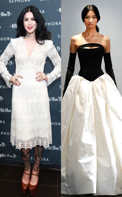 Kat Von D Wedding Kat Von D Wedding, Celeb Wedding Dress, Celeb Wedding, Kat Von, Kat Von D, Cocktail Dress, Hollywood, Formal Dresses, Wedding Dress