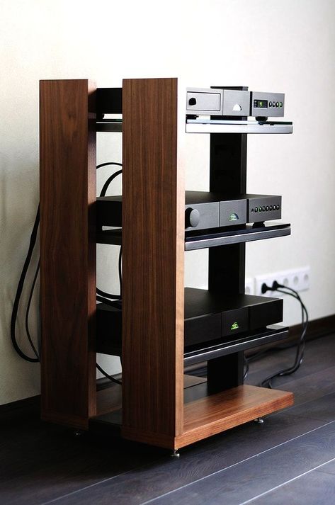 Stereo Rack, Vinyl Record Furniture, Audio Furniture, Hifi Stand, Hifi Room, Hifi Rack, Hifi Furniture, Audio Cabinet, Diy Rack