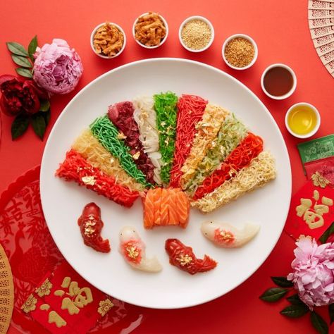 Korean Bakery, Yee Sang, Tamarind Dressing, Mandarin Cake, Fried Soft Shell Crab, Chinese New Year Cake, Chinese New Year 2022, Cantonese Cuisine, Pulled Beef