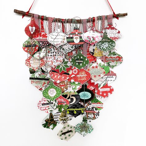 Mixed Media Ornaments, Collage Ornaments, Christmas Window Painting, Ali Edwards Design, Daily Ideas, Ali Edwards, Old Cards, Mixed Media Crafts, We R Memory Keepers