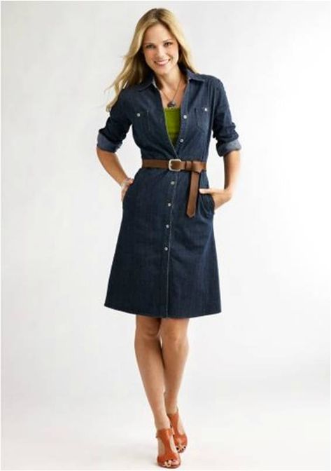 denim shirt dress; great for casual Friday Shade Clothing, Denim Shirt Dress Women, Denim Dress Outfit, Shirt Dress Outfit, Denim Shirt Dress, Fashion Dresses Casual, Stylish Clothes For Women, Casual Friday, Dress Outfit