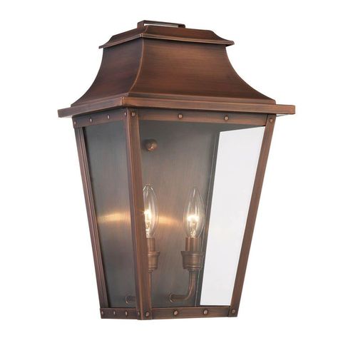 Acclaim Lighting Coventry Collection 2-Light Copper Patina Outdoor Wall Lantern-8424CP - The Home Depot Acclaim Lighting, Led Exterior Lighting, Brass Light Fixture, Light Copper, Outdoor Sconces, Outdoor Light Fixtures, Copper Patina, Outdoor Wall Lantern, Brass Lighting