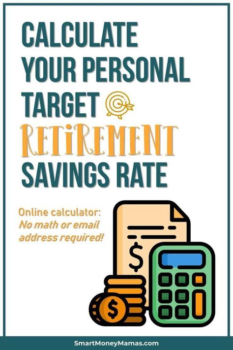 Free online calculator to determine how much of your income you should be saving for retirement | Retirement planning | Savings goals | Retirement calculator #retirementplanning #invest #freebie #smartmoneymamas Math Calculator, Retirement Calculator, Retirement Savings Plan, Retirement Savings, Savings Goals, Tips Saving Money, Budgeting Planner, Personal Finance Books, Money Budgeting