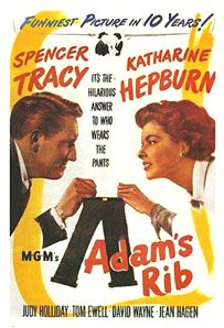 I adore Katherine Hepburn, so any movie she's in I want to see. Also, this is one of AFI's top 10 romantic comedies. Adams Rib, Katharine Hepburn Spencer Tracy, Judy Holliday, Dean Jones, Spencer Tracy, Vintage Films, Romantic Comedies, Old Movie Posters, Film Vintage