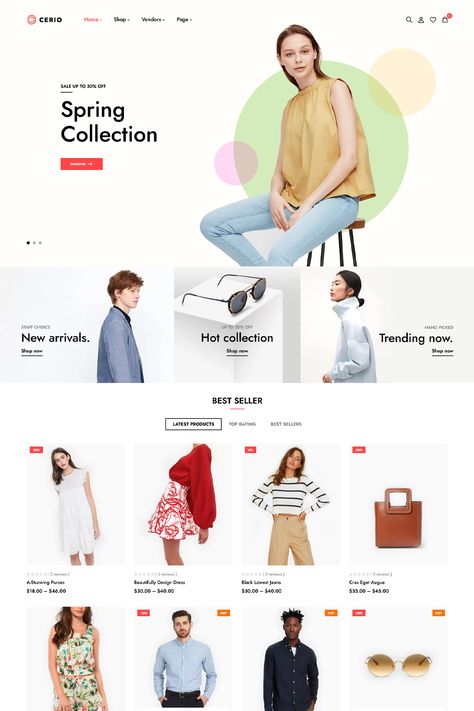 "Cerio - Fashion WooCommerce WordPress Theme" to be designed for fashion-related e-commerce websites using the WooCommerce platform. E Commerce Website Design, Broken Home, Minimalist Layout, E Commerce Website, Ecommerce Website Design, Woocommerce Themes, Wp Themes, E Commerce Business, Web Layout