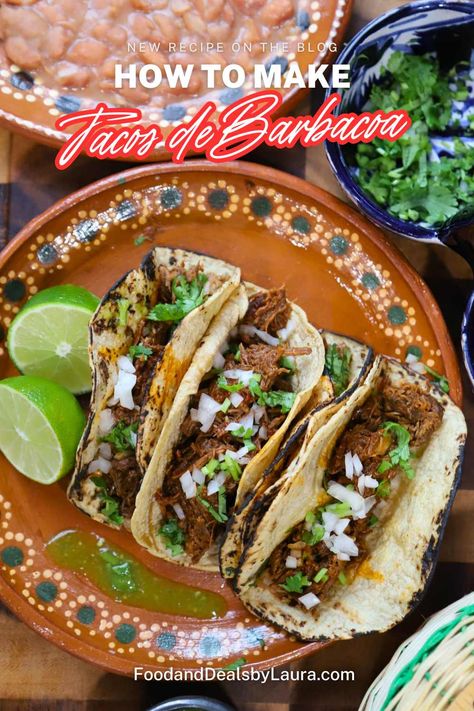 Tacos de Barbacoa │ Street-Style Barbacoa Beef Tacos Recipe Best Barbacoa Recipe, Mexican Barbacoa Recipe, Barbacoa Beef Tacos, Authentic Tacos, Barbacoa Tacos, Beef Barbacoa, Barbacoa Recipe, Beef Tacos Recipes, Barbacoa Beef