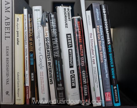 Here are the 20 books that I own, have read mul­ti­ple times, truly enjoy, and highly rec­om­mend. Happy reading! Filmmaking Techniques, Filmmaking Tips, Film Tips, Director's Chair, Filmmaking Cinematography, Film Making, Film Studies, Short Fiction, Making A Movie