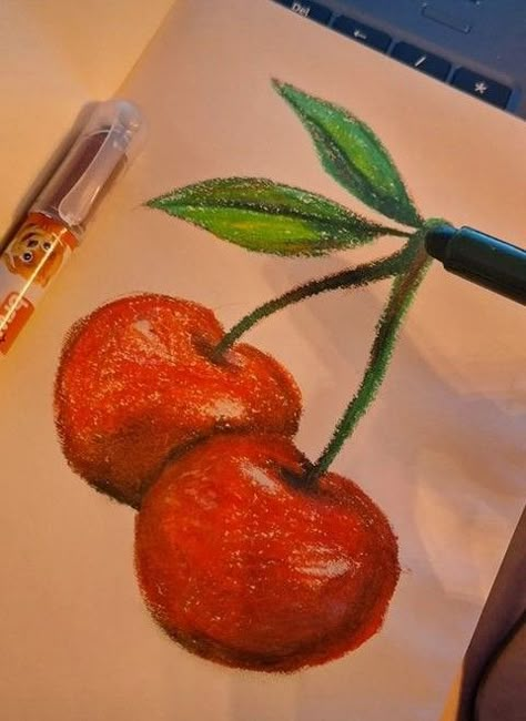 Fill A Sketchbook, Fruits Drawing, Art Fruit, Oil Pastel Art, Crayon Art, Art Bag, Art Idea, Oil Pastels, Pastel Art