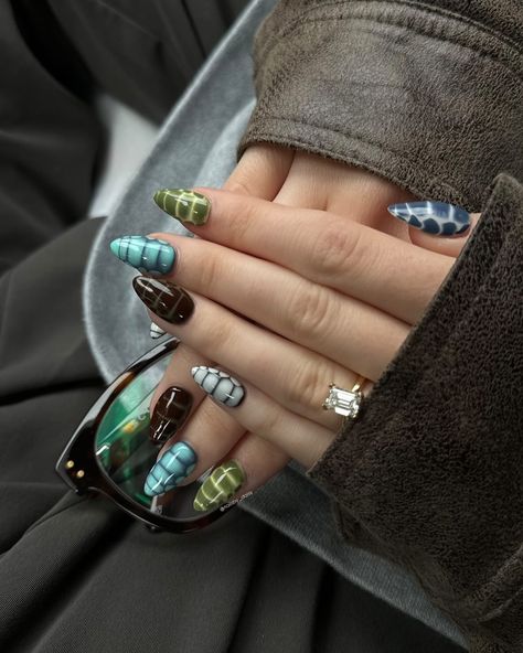 Croc print nails in earth 🐊🌳🩵 @keira.ackerley is another incredible ambassador loving her 5th NailsbyDaisy set!!! 😱🤯🥰 Croc Print Nails, Croc Nails, Print Nails, Croc Print, Autumn Nails, Nail Ideas, Etsy Store, Love Her, The Incredibles