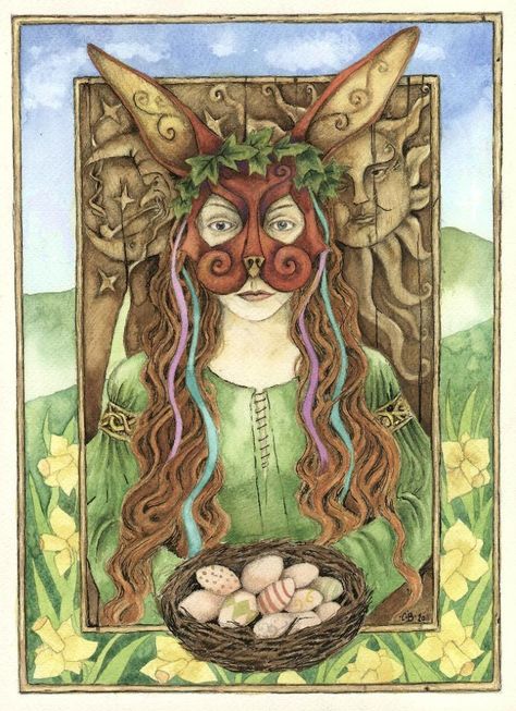 Easter, Ishtar, Eostre and Eggs Moon Dragon, Pagan Goddess, Pagan Art, Vernal Equinox, Spring Equinox, Beltane, Beautiful Fairies, Winter Solstice, Gods And Goddesses