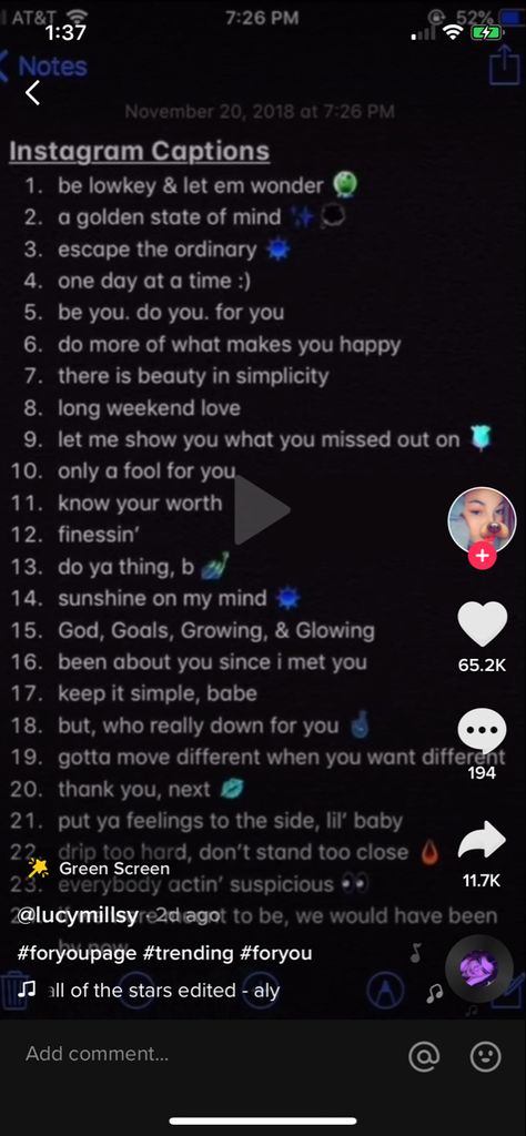 Tik Tok Captions, Instagram Captions, The Ordinary, Tik Tok, Wonder, Let It Be, Quick Saves