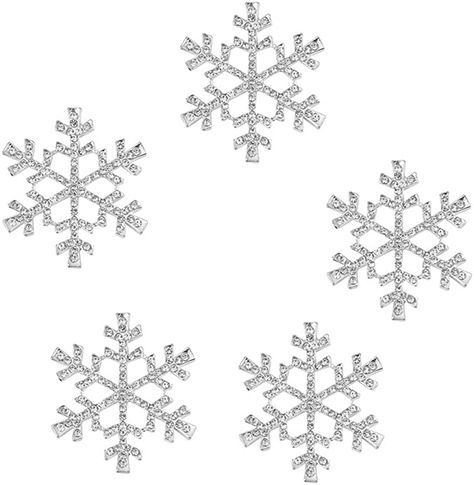 Rhinestone Snowflake, Christmas Party Decor, Snowflake Garland, Crystal Snowflakes, Cases Diy, Card Toppers, Silver Snowflakes, Scrapbook Printables, Christmas Party Decorations