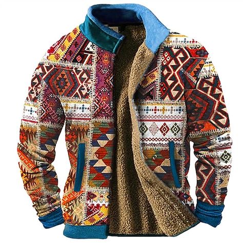 Boho Shoot, Cyberpunk Clothes, Americana Fashion, Winter Fabric, Jackets Men Fashion, Suits And Jackets, Sports Clothing, Holiday Vacation, Long Sleeve Sweatshirt