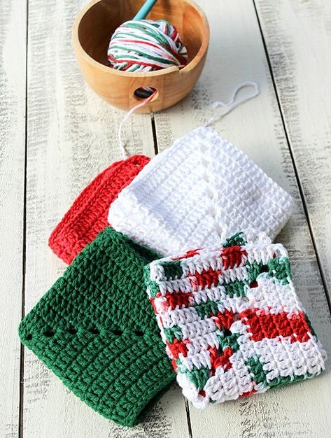 9 Christmas Dishcloth Free Crochet Patterns — Blog.NobleKnits Christmas Granny Square, Sunburst Granny Square, Dishcloth Crochet Pattern, Washcloth Pattern, Crochet Dishcloth, Crochet Washcloth, Dishcloth Pattern, Crochet Dishcloths, Christmas Crochet Patterns