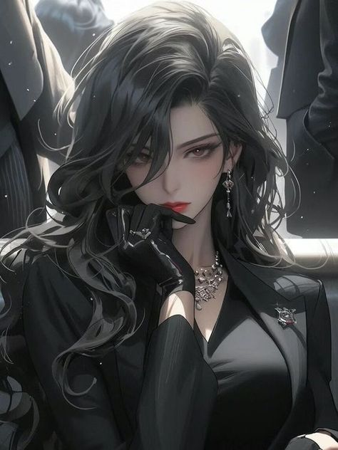 Anime Mafia Female Boss, Mafia Women Anime, Mafia Boss Woman, Female Mafia Boss Aesthetic, Female Mafia Art, Manga Mafia, Breakup Messages, Kawaii Drawing, Mafia Boss