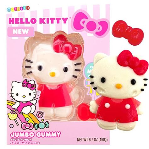 Gummy Candy Aesthetic, Candy Character, Kitty Crafts, Wishlist 2022, Xmas 2022, Hello Kitty Crafts, Candy Party Favors, Kitty Stuff, Chewy Candy