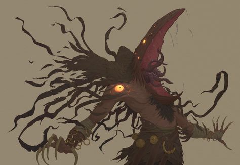 Bird Demon, Monsters Rpg, Lovecraftian Horror, Dark Creatures, Cosmic Horror, 다크 판타지, Monster Concept Art, Riot Games, Demon Art