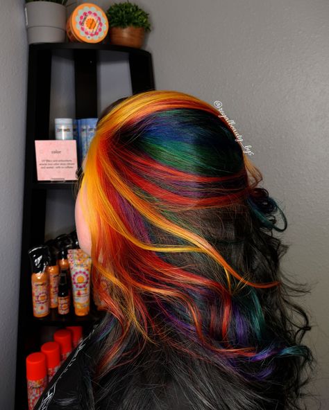 Color Wheel Hair, Hair Color Analysis, Peekaboo Rainbow Hair, Color Chart Hair, Try On Hair Color, Color Analysis Quiz, Blue And Black Braids, Hair Color Wheel, Oc Pictures