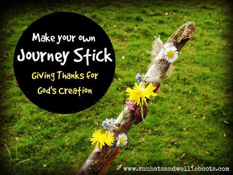 Journey Stick, Wellie Boots, Vbs 2023, Giving Thanks, Outdoor Activities For Kids, Gods Creation, Walking In Nature, Outdoor Fun, Bird Bath