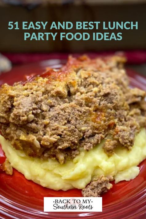 51 Easy and Best Lunch Party Food Ideas Lunch Party Food Ideas, Lunch Party Food, Lunch Party Recipes, Big Family Dinner, Lunch Party, Football Party Food, Party Food Ideas, Sheet Cakes, Party Hacks