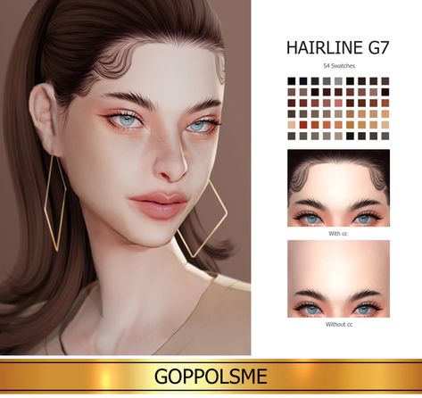 GPME-GOLD Hairline G7 | GoppolsMe on Patreon Hairlines Sims 4 Cc, Ts4 Hairline Cc, Sims 4 Cc Goppols Me, Hairline Cc Sims 4, Ts4 Hairline, Goppolsme Sims 4, Hairline Sims 4 Cc, Sims 4 Goppols Me, Sims 4 Cc Hairline