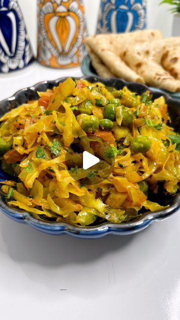 Gobi Recipe Indian Foods, Sabzi Recipe Indian Foods, Gobi Sabzi Recipe, Cabbage Recipes Indian, Gujrati Recipe, Gobhi Recipe, Cabbage Curry, Gobi Recipes, Collar Kurti