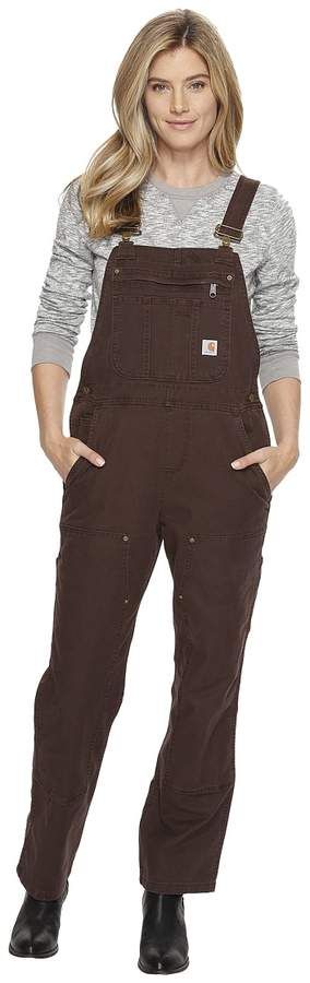 Carhartt - Crawford Double Front Bib Overalls Women's Overalls One Piece 2023 List, Appropriate Outfits, Carhartt Bibs, Carhartt Overalls, Womens Athletic Outfits, Carhartt Womens, Black Overalls, Women's Overalls, Carhartt Women