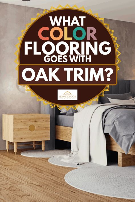 Golden Oak Floors, Vinyl Flooring Bedroom, Natural Wood Trim, Oak Wood Trim, Flooring Colors, Floor Options, Natural Oak Flooring, Wood Floor Colors, Laminate Flooring Colors