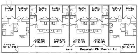 J1103-748-6 floor plan 6 Units Apartment Floor Plan, 6 Plex Apartment, 6 Plex Floor Plans, 6 Unit Apartment Building Plan, Quadplex Floor Plans, Apartment Complex Floor Plan, Small Apartment Complex Plans, Small Apartment Complex, Small Apartment Plans